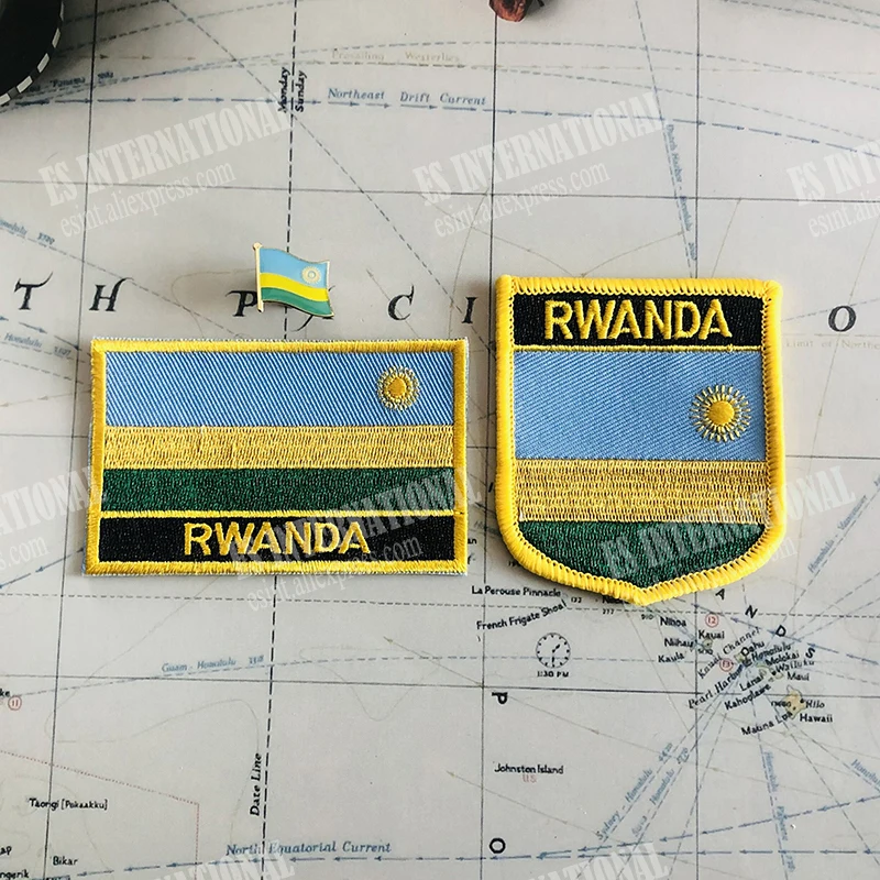 RWANDA National Flag Embroidery Patches Badge Shield And Square Shape Pin One Set On The Cloth Armband Backpack Decoration
RWANDA National Flag Embroidery Patches Badge Shield And Square Shape Pin One Set On The Cloth Armband Backpack Decoration