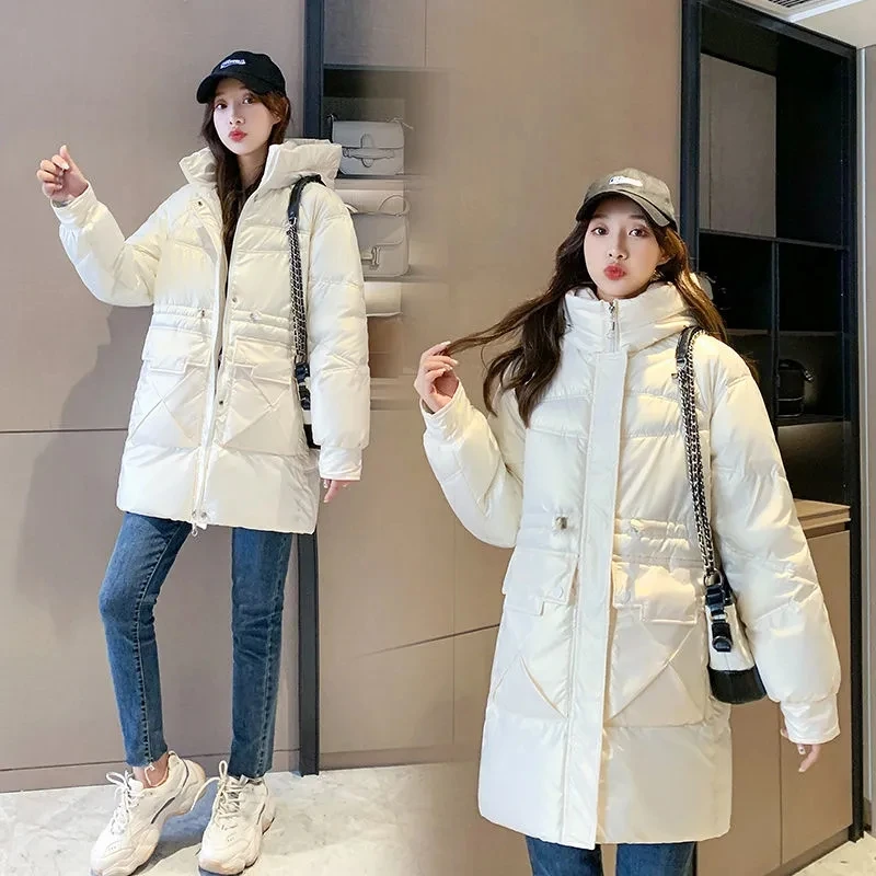 Nice Parkas Glossy Thick Cotton Padded Female Basic Winter Coat Women Pop Winter Down Jacket Women Coat Long Hooded Outwear
Nice Parkas Glossy Thick Cotton Padded Female Basic Winter Coat Women Pop Winter Down Jacket Women Coat Long Hooded Outwear