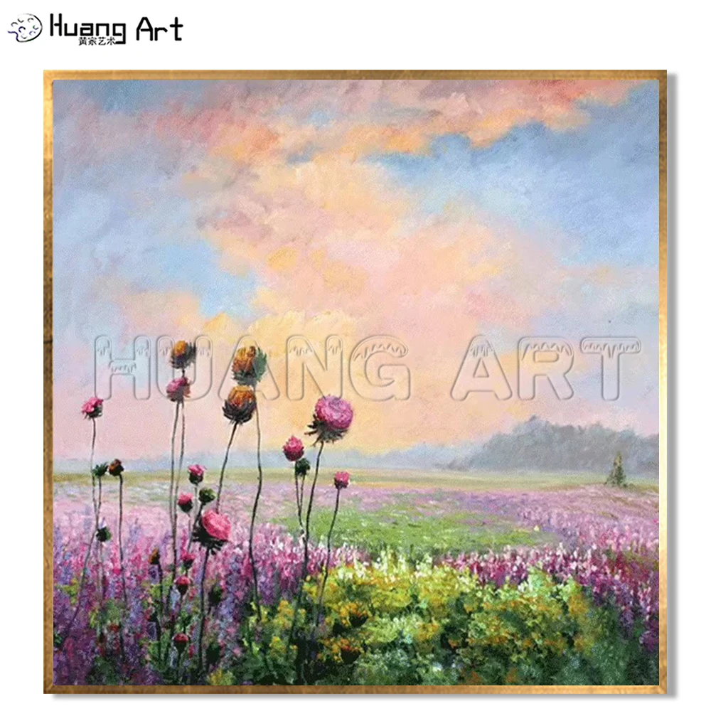 Purple Flower Landscape Hand-Painted Lavende Landscape Oil Painting on Canvas Flowers Abstract Wall Picture for Home Decor Art
Purple Flower Landscape Hand-Painted Lavende Landscape Oil Painting on Canvas Flowers Abstract Wall Picture for Home Decor Art