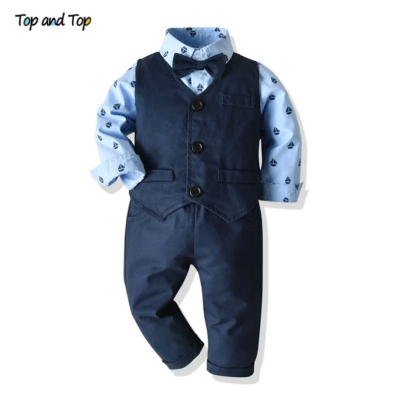 Top and Top Autumn Winter Baby Boys Clothing Set Long Sleeve Romper Shirt+Waistcoat+Pant 3Pcs Gentleman Boys Casual Clothes
Top and Top Autumn Winter Baby Boys Clothing Set Long Sleeve Romper Shirt+Waistcoat+Pant 3Pcs Gentleman Boys Casual Clothes
