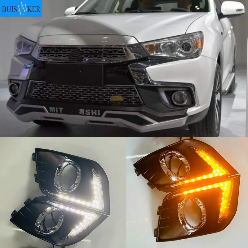 LED Daytime Running Lights For Mitsubishi Outlander Sport ASX RVR 2016 2017 2018 2019 DRL Fog lamp cover with yellow signal
LED Daytime Running Lights For Mitsubishi Outlander Sport ASX RVR 2016 2017 2018 2019 DRL Fog lamp cover with yellow signal
