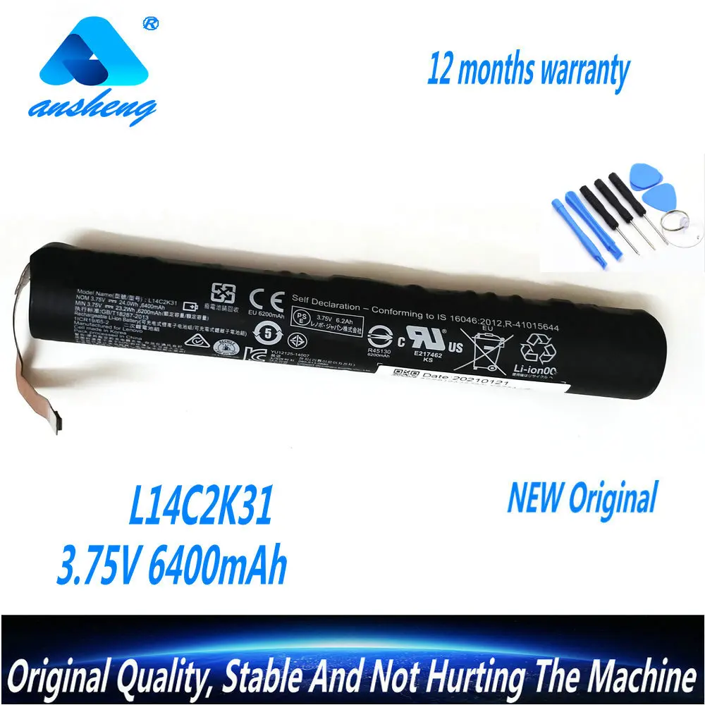 Genuine L14C2K31 Laptop Battery For Lenovo YOGA Tablet 2-830L 2-830LC 2-830F 2-851F 2 830L 830F 830LC L14D2K31 YT2-830F
Genuine L14C2K31 Laptop Battery For Lenovo YOGA Tablet 2-830L 2-830LC 2-830F 2-851F 2 830L 830F 830LC L14D2K31 YT2-830F