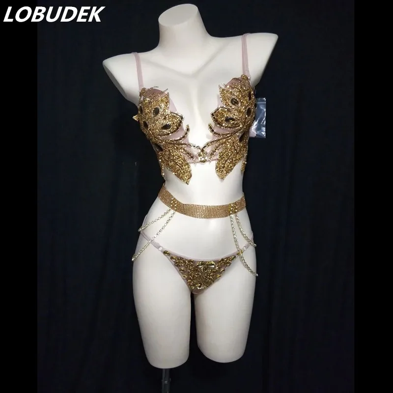 Women Models Catwalk Nightclub Bar DJ Pole Dance Rhinestones Bikini Set Festival Rave Party Show Performance Sexy Stage Wear
Women Models Catwalk Nightclub Bar DJ Pole Dance Rhinestones Bikini Set Festival Rave Party Show Performance Sexy Stage Wear