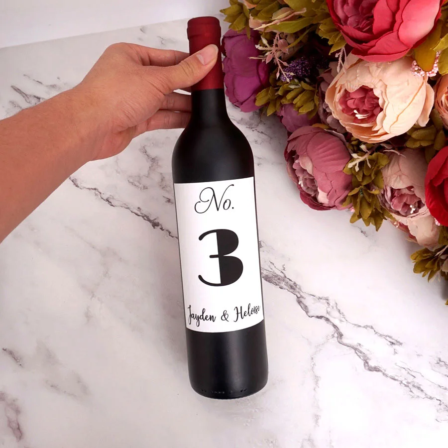 9x12.7CM Custom Name Table Number Adhesive Sticker Personalized Wine Wrappers DIY Labels for Party Decor
9x12.7CM Custom Name Table Number Adhesive Sticker Personalized Wine Wrappers DIY Labels for Party Decor