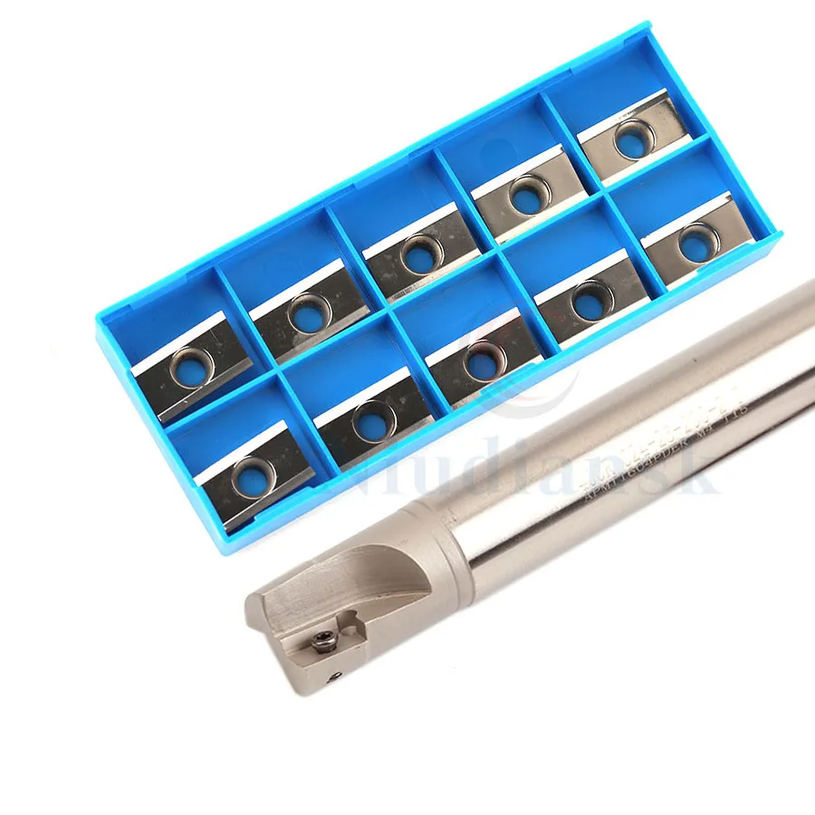 BAP400R C24 BAP400R C25 High Quality Milling Cutter Arbor End Mill Holder 10pcs APMT1604 Carbide Inserts CNC Milling Tools Set
BAP400R C24 BAP400R C25 High Quality Milling Cutter Arbor End Mill Holder 10pcs APMT1604 Carbide Inserts CNC Milling Tools Set