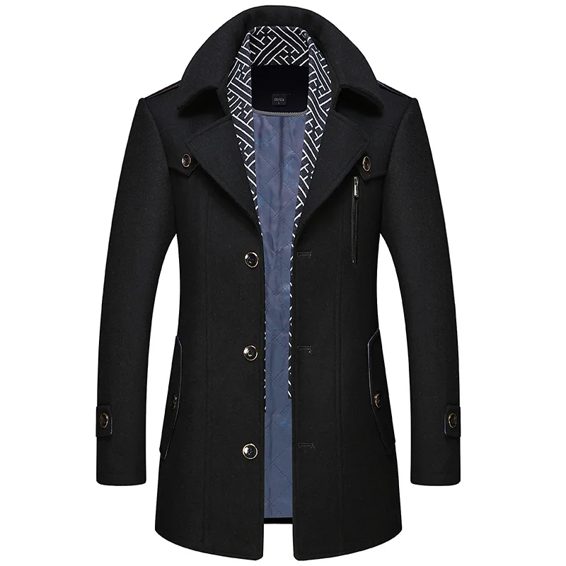Men Coat Wool Overcoat Fashion Turn Collar Warm Male Coat Jackets Woolen Mens Coats Blends Scarf Casual Outwear Single Breasted
Men Coat Wool Overcoat Fashion Turn Collar Warm Male Coat Jackets Woolen Mens Coats Blends Scarf Casual Outwear Single Breasted