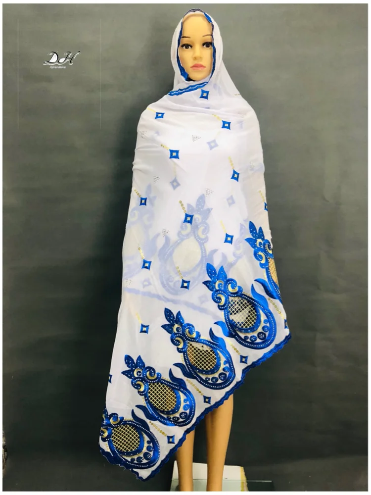 New African Women Hijab Soft Cotton Scarf Dubai Fashion Headwraps Embroidery Muslim Scarf for Shawls Wraps Islamic Turban
New African Women Hijab Soft Cotton Scarf Dubai Fashion Headwraps Embroidery Muslim Scarf for Shawls Wraps Islamic Turban