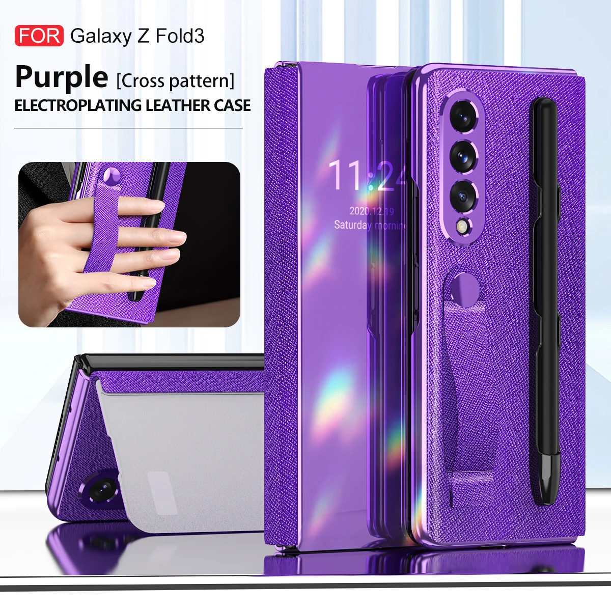 Зеркальный чехол с гальваническим покрытием для Samsung Galaxy Z, складной чехол для 3 дюймов, ручной ремешок с S-образным слотом для стилуса для Samsung W22 360, полная защита
Зеркальный чехол с гальваническим покрытием для Samsung Galaxy Z, складной чехол для 3 дюймов, ручной ремешок с S-образным слотом для стилуса для Samsung W22 360, полная защита