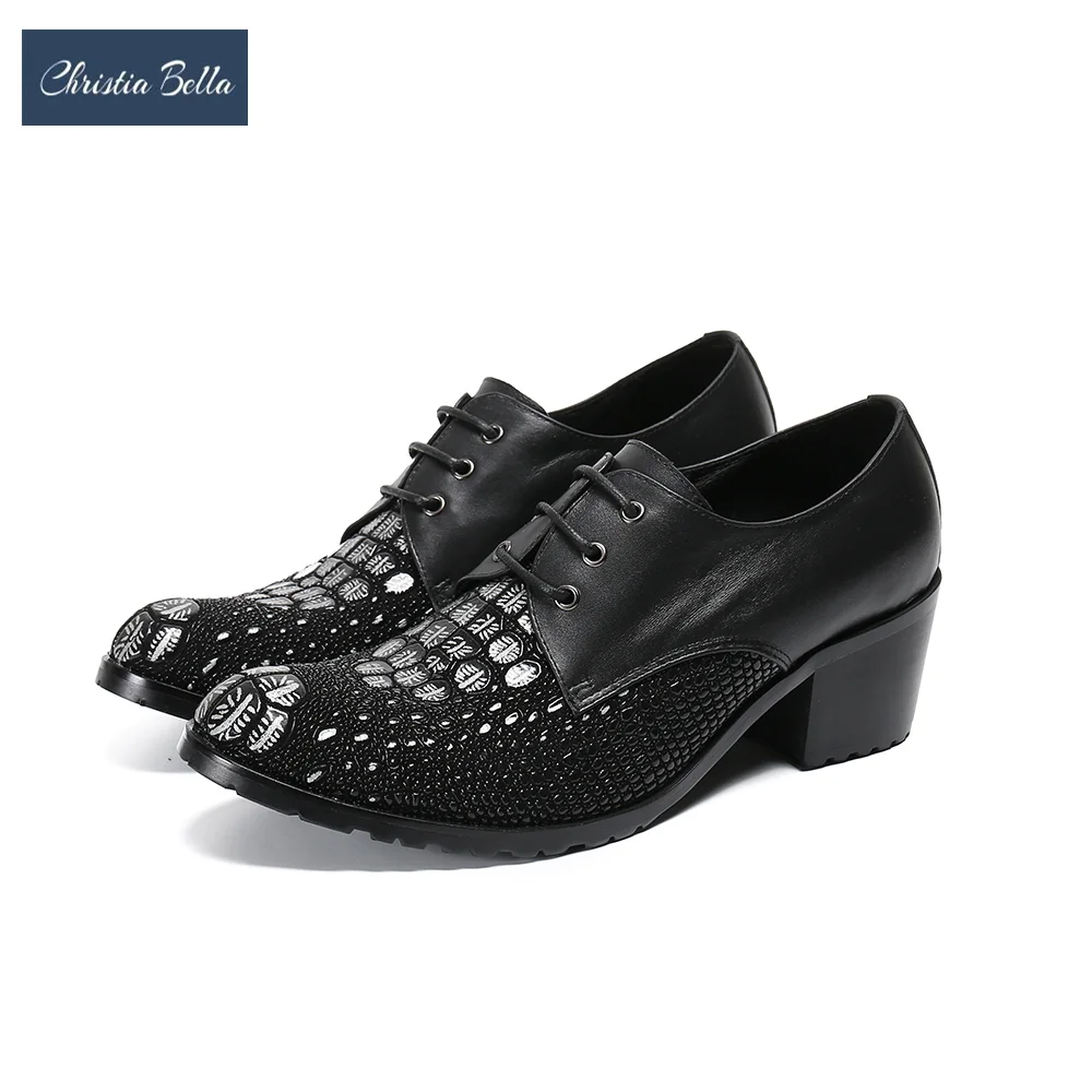 Fashion Black Business Men Oxford Shoes Mid Heel Genuine Leather Lace Up Brogue Shoes Male Wedding Prom Formal Shoes Plus Size
Fashion Black Business Men Oxford Shoes Mid Heel Genuine Leather Lace Up Brogue Shoes Male Wedding Prom Formal Shoes Plus Size