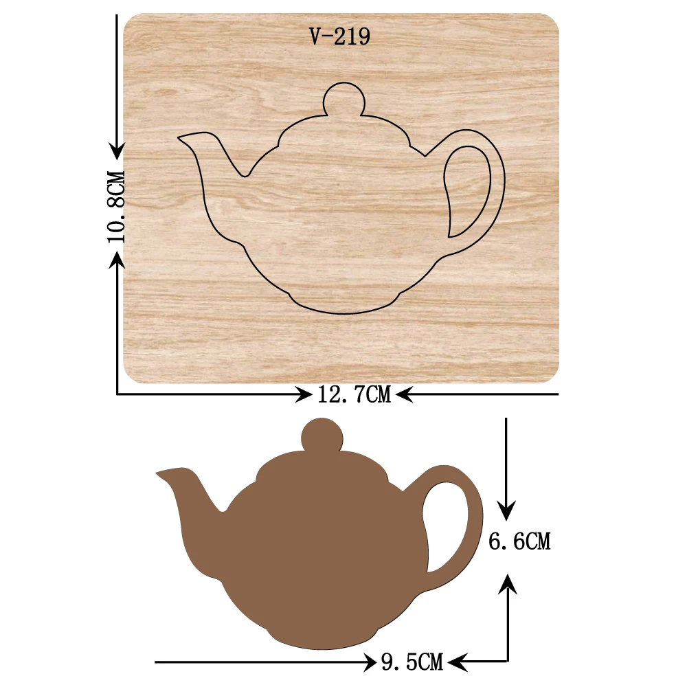 Teapot wooden dies for scrapbooking, DIY, new, for cutting, multiple sizes, v219
Teapot wooden dies for scrapbooking, DIY, new, for cutting, multiple sizes, v219