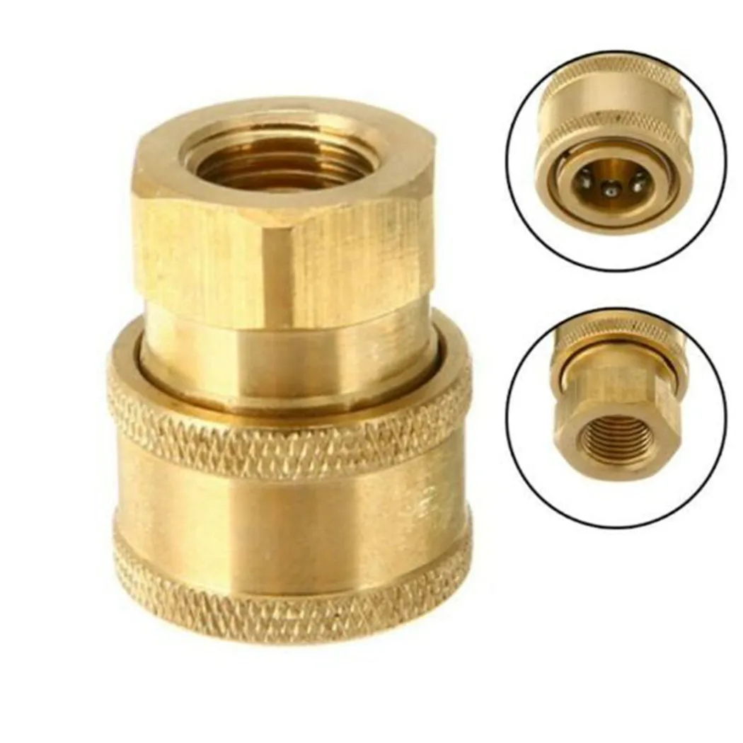 1/4" Quick Release Pressure Washer Hose Adaptor Garden Water Connectors Watering Irrigation Car Washing Machine Adapter
1/4" Quick Release Pressure Washer Hose Adaptor Garden Water Connectors Watering Irrigation Car Washing Machine Adapter
