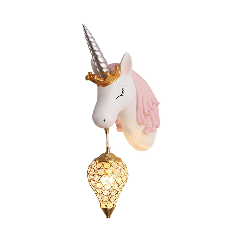 Nordic pink horse cartoon wall lamps Children's room bedside resin animal bedroom living room wall sconces lights Home fixtures
Nordic pink horse cartoon wall lamps Children's room bedside resin animal bedroom living room wall sconces lights Home fixtures