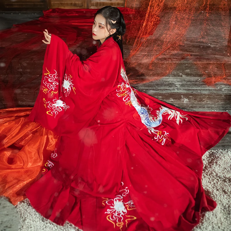 Hanfu Women Chinese Traditional Folk Costume Fairy Dynasty Dance Wear Lady Fairy Cosplay Clothes Oriental Ancient Dress Suit
Hanfu Women Chinese Traditional Folk Costume Fairy Dynasty Dance Wear Lady Fairy Cosplay Clothes Oriental Ancient Dress Suit