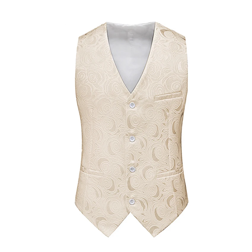 Champagne Man vest V collar Waistcoat Printing Business Waistcoat For Wedding Groomsmen 5 Color Man Top
Champagne Man vest V collar Waistcoat Printing Business Waistcoat For Wedding Groomsmen 5 Color Man Top
