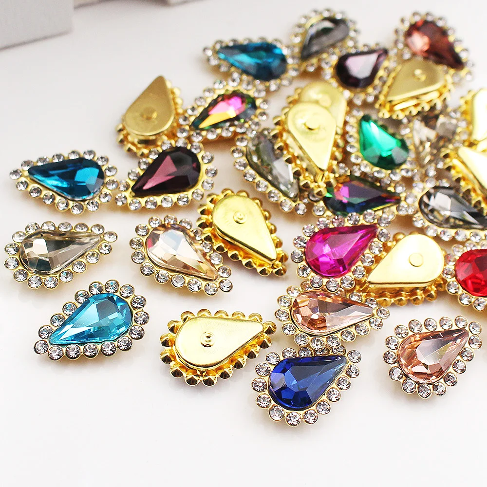 20pcs 8x13mm Claw Rhinestones Flatback Shiny Crystals Strass Beads Sew On Rhinestones For Clothes Fabric Sewing Accessories
20pcs 8x13mm Claw Rhinestones Flatback Shiny Crystals Strass Beads Sew On Rhinestones For Clothes Fabric Sewing Accessories