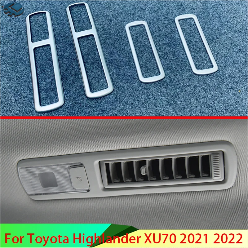 For Toyota Highlander XU70 2021 2022 ABS Chrome Plated Back Interior Rear Air Vent Frame Trim Cover
For Toyota Highlander XU70 2021 2022 ABS Chrome Plated Back Interior Rear Air Vent Frame Trim Cover