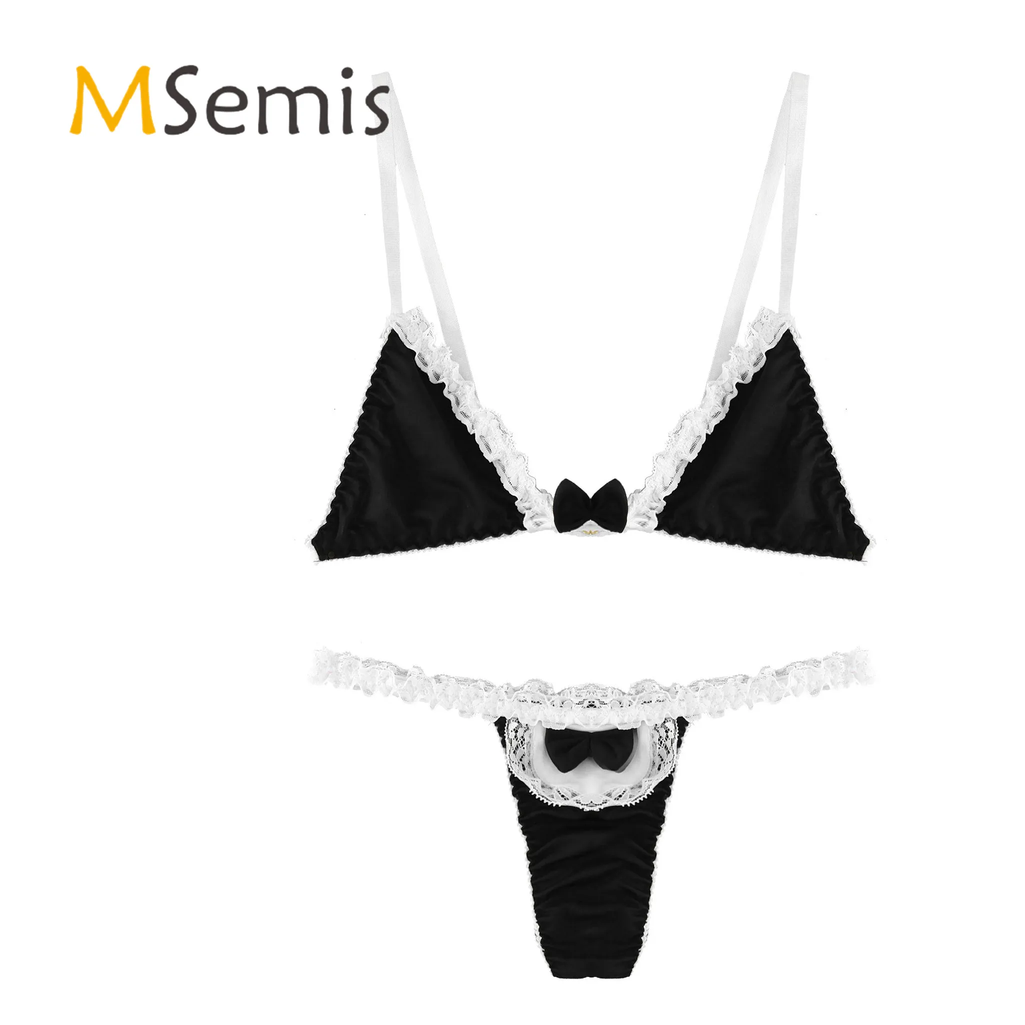 Women Lingerie Bra Panties Set Sexy Nightwear Sleepwear Bowknot Lace Trim Three-piece Bikini Set Swimwear Erotic Sexy Underwear
Women Lingerie Bra Panties Set Sexy Nightwear Sleepwear Bowknot Lace Trim Three-piece Bikini Set Swimwear Erotic Sexy Underwear