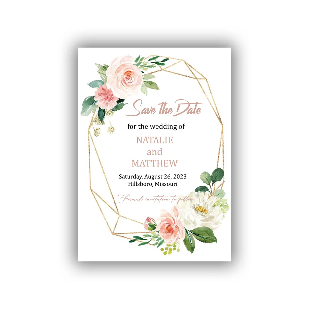 Save the Date Template, Dusky Pink Floral, Save Our Date Card, Lavender, Purple
Save the Date Template, Dusky Pink Floral, Save Our Date Card, Lavender, Purple
