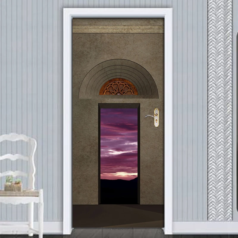 PVC Waterproof Self-adhesive Door Sticker Creative Arch Art Wallpaper Living Room Bedroom Door Wallpaper Wall Sticker 3D Mural
PVC Waterproof Self-adhesive Door Sticker Creative Arch Art Wallpaper Living Room Bedroom Door Wallpaper Wall Sticker 3D Mural