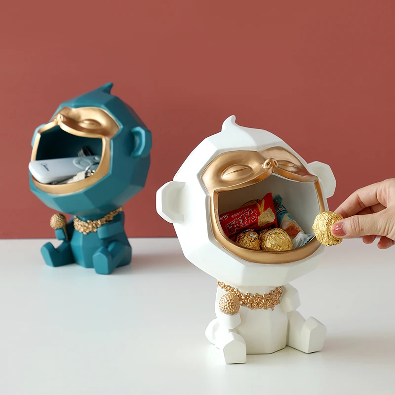 Cute Monkey Figurine Bedroom Decorations For Home Creative Keys Makeup Candy Storage Box Home Storage Living Room Decoration
Cute Monkey Figurine Bedroom Decorations For Home Creative Keys Makeup Candy Storage Box Home Storage Living Room Decoration