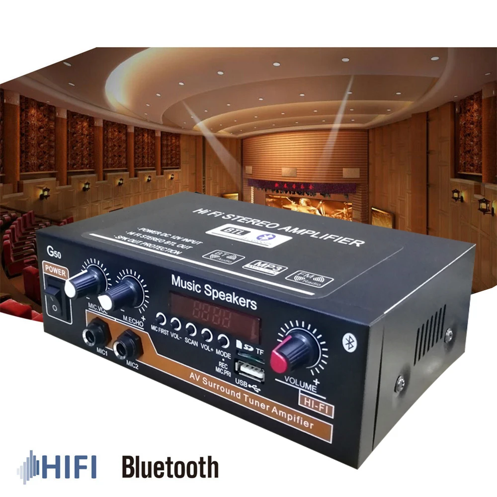 Усилитель мощности аудио 2 канала Hi-Fi 20 Вт + 20 Вт, 110/220 В, звуковая система, мини усилитель звука, FM, USB, TF карта, беспроводная лампа
Усилитель мощности аудио 2 канала Hi-Fi 20 Вт + 20 Вт, 110/220 В, звуковая система, мини усилитель звука, FM, USB, TF карта, беспроводная лампа