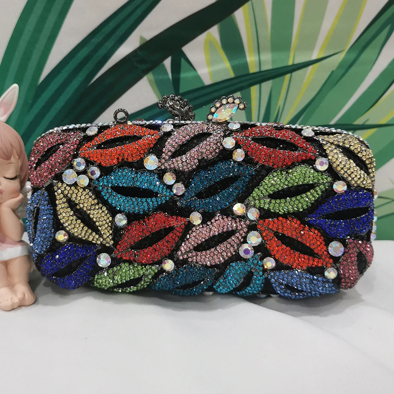 Mouth Pattern Crystal Evening Clutch Bag WHTUOHENG Blue/Green/Pink Women Diamond Wedding Purses Minaudiere Rhinestone Handbags
Mouth Pattern Crystal Evening Clutch Bag WHTUOHENG Blue/Green/Pink Women Diamond Wedding Purses Minaudiere Rhinestone Handbags