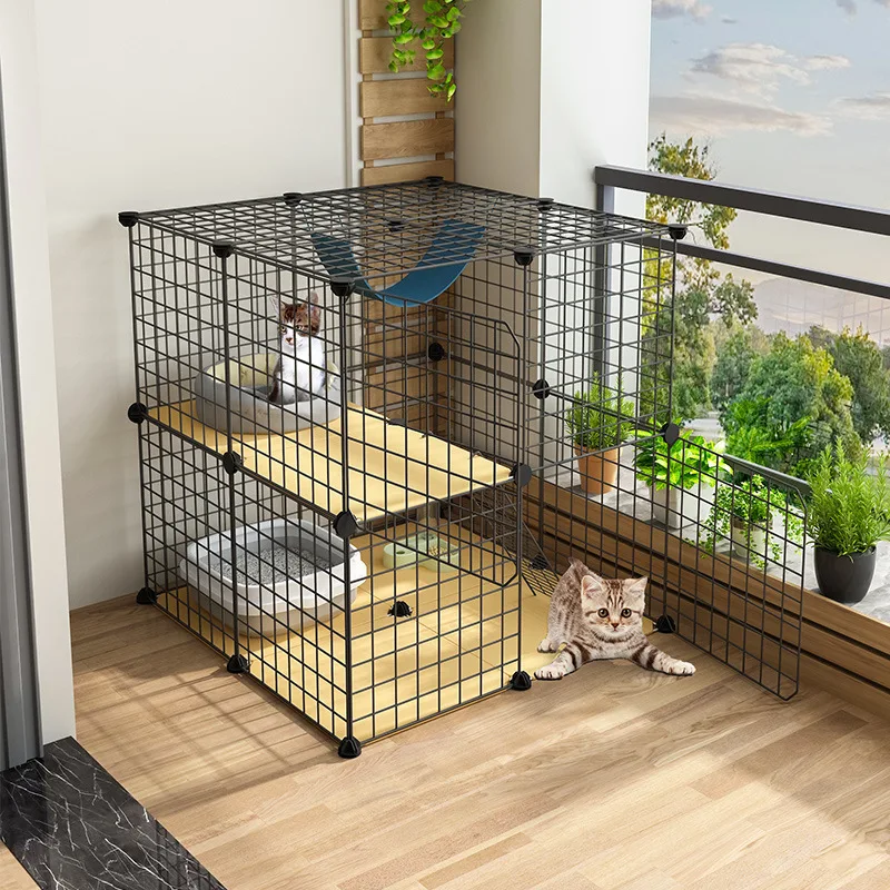 Household villa large free space indoor cat cage belt bathroom small cat house cat house cat cat litter
Household villa large free space indoor cat cage belt bathroom small cat house cat house cat cat litter