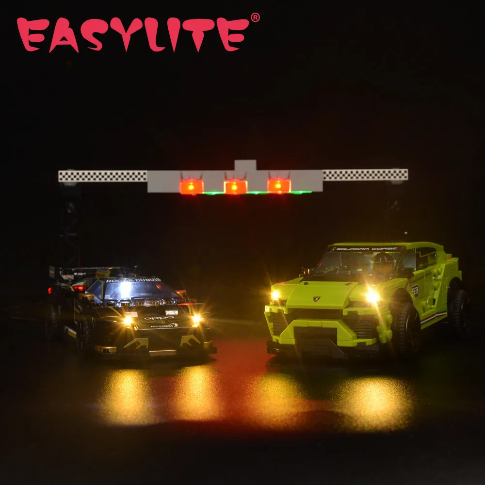 Набор светодиодных фонарей EASYLITE для Speed Champions 76899 Urus ST-X и Huracan Super Trofeo EVO DIY игрушки, блоки, только кирпичи, комплект освещения
Набор светодиодных фонарей EASYLITE для Speed Champions 76899 Urus ST-X и Huracan Super Trofeo EVO DIY игрушки, блоки, только кирпичи, комплект освещения