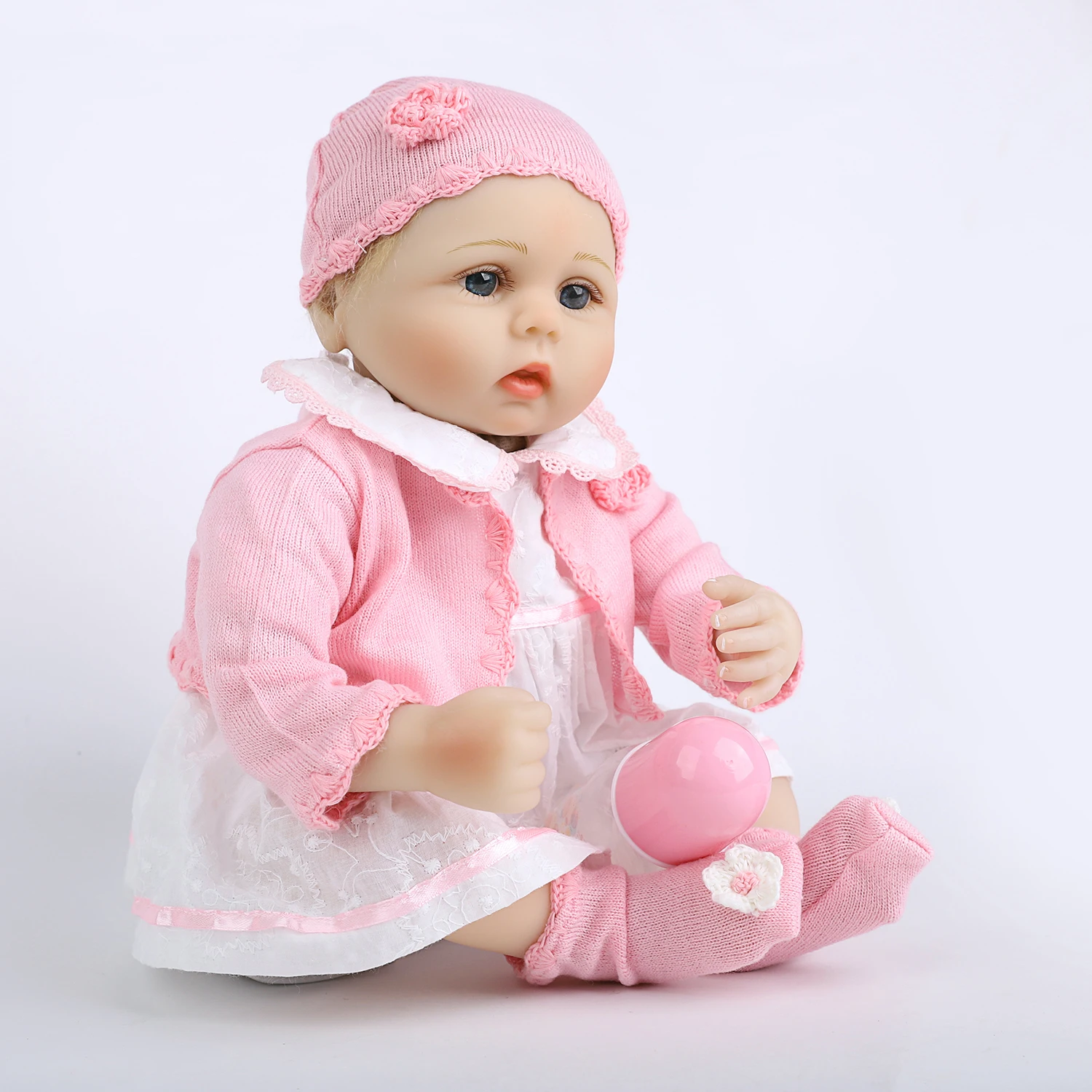 Reborn Baby Doll Silicone 55 Cm 22 Inch Cute Open Eyes Girl Vinyl Simulation Toddler Anatomy Correct Holiday Gift Children's Toy
Reborn Baby Doll Silicone 55 Cm 22 Inch Cute Open Eyes Girl Vinyl Simulation Toddler Anatomy Correct Holiday Gift Children's Toy