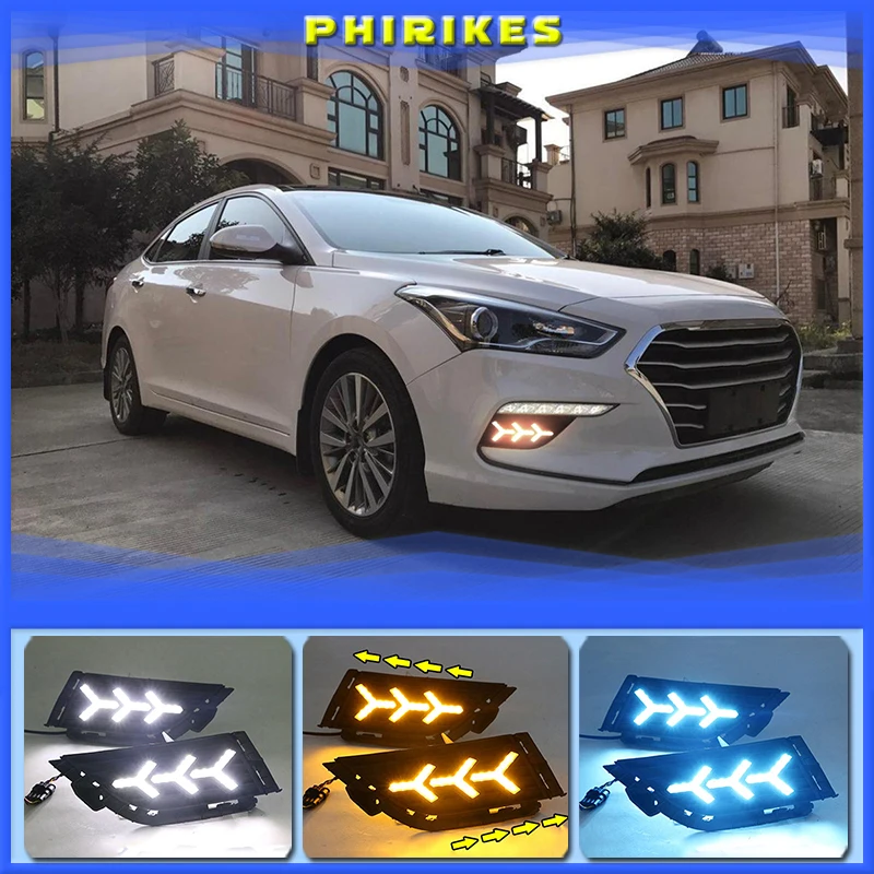 1Pair For Hyundai MISTRA 2017 2018 2019 LED Daytime Running Light Turning Signal Lamp DRL Day Light Front Bumper Fog Light
1Pair For Hyundai MISTRA 2017 2018 2019 LED Daytime Running Light Turning Signal Lamp DRL Day Light Front Bumper Fog Light