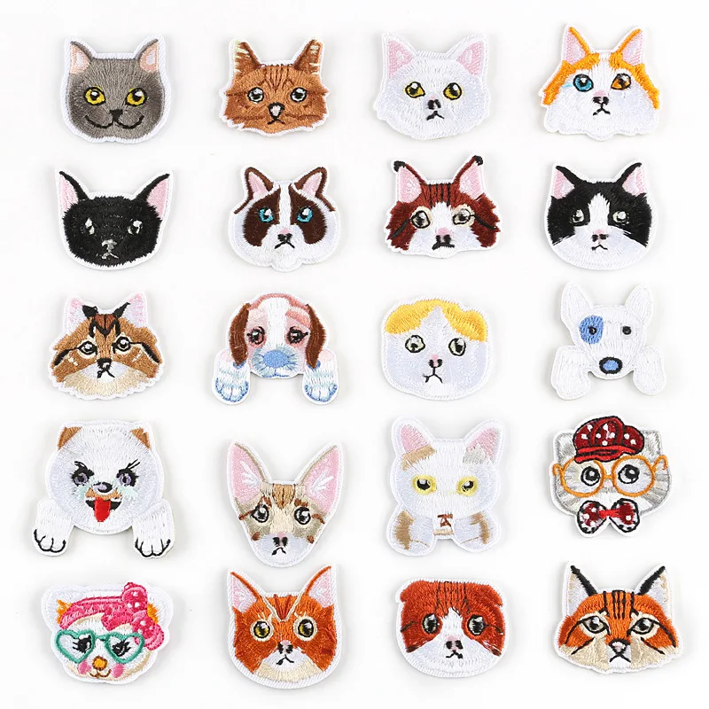 Cat Dog Iron On Cartoon Cloth Patches Embroidered Badges Abstract Kids Patch For Clothes Stickers
Cat Dog Iron On Cartoon Cloth Patches Embroidered Badges Abstract Kids Patch For Clothes Stickers
