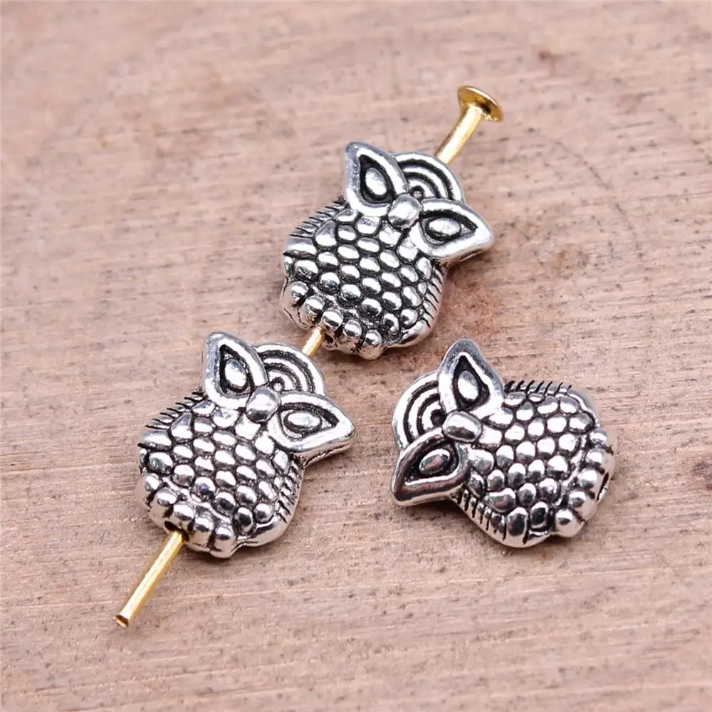 Wholesale 200pcs/bag 10x8mm Owl Beads For Jewelry Making DIY Bracelet Making Antique Silver Color
Wholesale 200pcs/bag 10x8mm Owl Beads For Jewelry Making DIY Bracelet Making Antique Silver Color