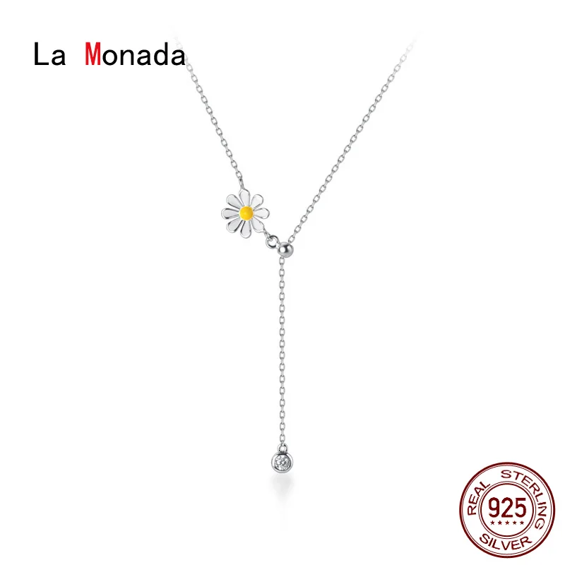 La Monada Silver Chain Necklace For Women Daisy Pendant Fashion Minimalist Silver 925 Jewelry On The Neck Womens Necklaces
La Monada Silver Chain Necklace For Women Daisy Pendant Fashion Minimalist Silver 925 Jewelry On The Neck Womens Necklaces