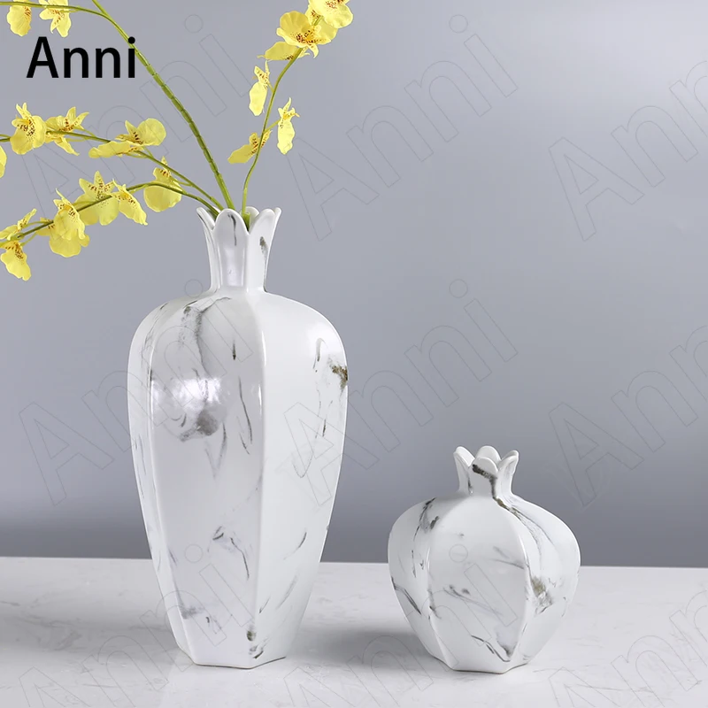 Nordic Marble Texture Ceramic Flower Vase Creative Countertop Vase Living Room Bookcase Decor Ornaments Home Decoration Modern
Nordic Marble Texture Ceramic Flower Vase Creative Countertop Vase Living Room Bookcase Decor Ornaments Home Decoration Modern