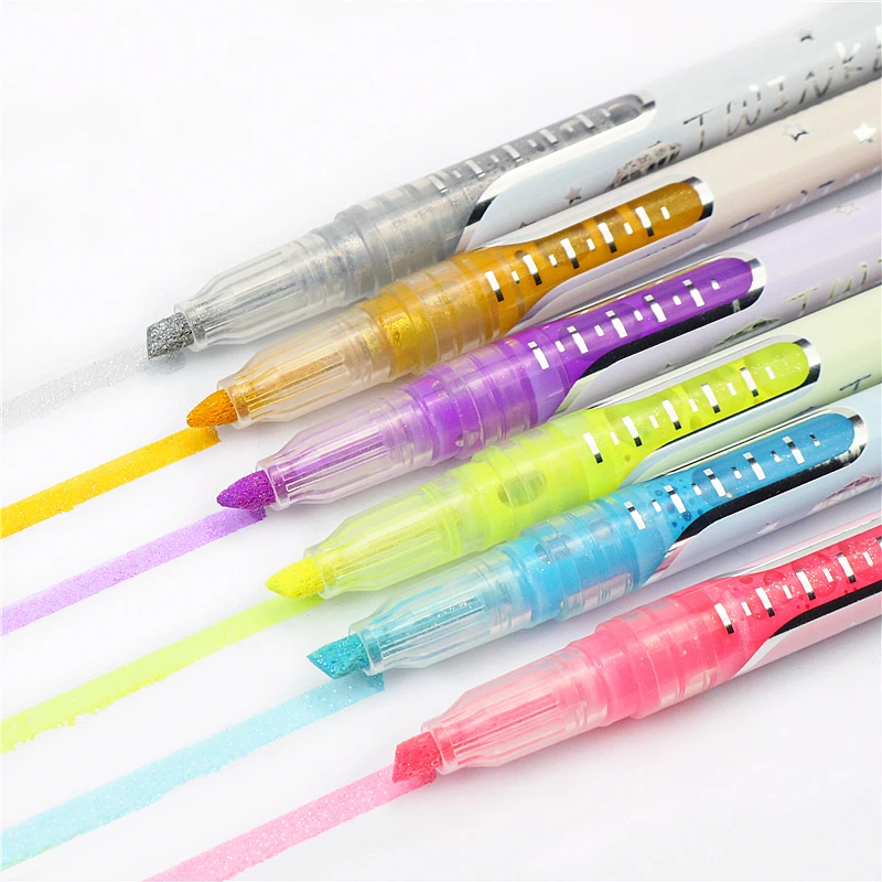 Large-capacity liquid pigment Highlighter Flash Marker pen kids art painting drawing Color Pens
Large-capacity liquid pigment Highlighter Flash Marker pen kids art painting drawing Color Pens