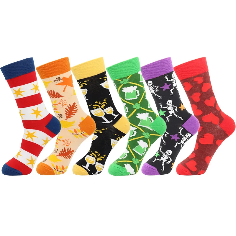 Colorful Men's Socks Harajuku Colorful Happy Funny Creative Beer Pattern Printed Cotton Sock Christmas Gift
Colorful Men's Socks Harajuku Colorful Happy Funny Creative Beer Pattern Printed Cotton Sock Christmas Gift