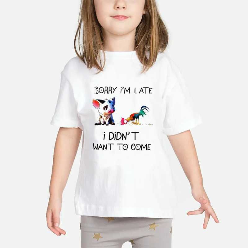 Girls T Shirt Pua Pig Hei Hei Chicken Print T-Shirts Girls kids T Shirt Short Sleeve Tees Tops For 2-8 Years Children
Girls T Shirt Pua Pig Hei Hei Chicken Print T-Shirts Girls kids T Shirt Short Sleeve Tees Tops For 2-8 Years Children