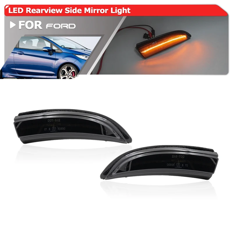 2x Smoked Dynamic Amber Rearview Side Mirror Indicator Lamp Led Side Marker Lights For Ford Fiesta 2008-2017 B-Max 2008-2017
2x Smoked Dynamic Amber Rearview Side Mirror Indicator Lamp Led Side Marker Lights For Ford Fiesta 2008-2017 B-Max 2008-2017