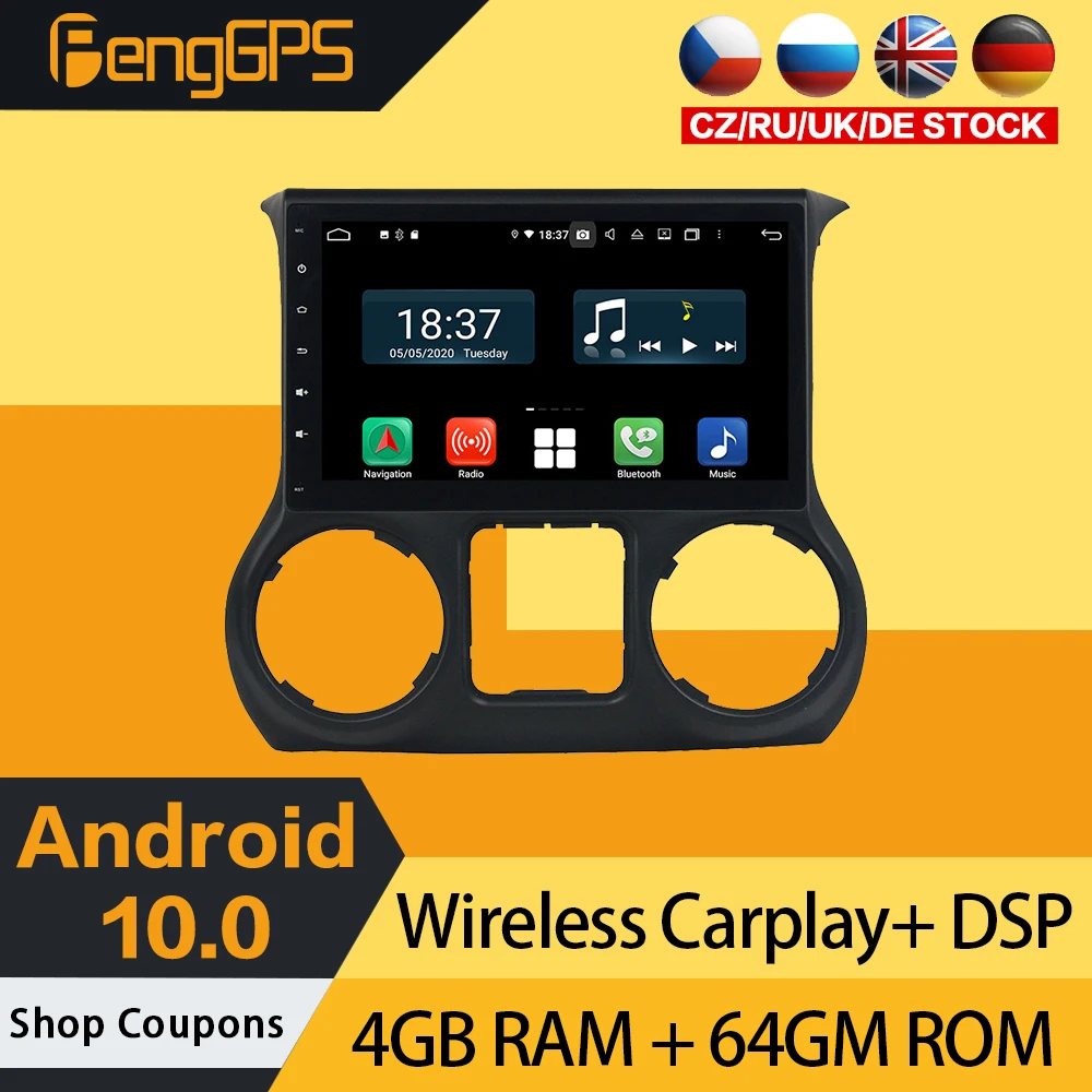 Android 10,0 DVD-плеер для Jeep Wrangler 2011-2018 Автомобильная стерео сенсорная мультимедийная GPS-навигация головное устройство Carplay PX6
Android 10,0 DVD-плеер для Jeep Wrangler 2011-2018 Автомобильная стерео сенсорная мультимедийная GPS-навигация головное устройство Carplay PX6