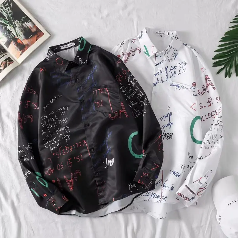 Graffiti Floral Shirt Long Sleeve Shirt Men's autumn and winter graffiti printed shirt men's and women's cardigan shirt men's
Graffiti Floral Shirt Long Sleeve Shirt Men's autumn and winter graffiti printed shirt men's and women's cardigan shirt men's
