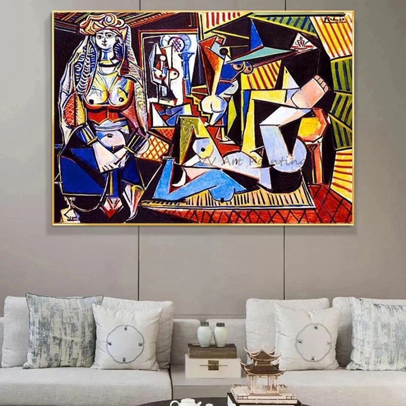 The Picasso Abstract Women of Algiers Oil Painting Canvas Art Handmade Oil Painting For Home Room Decor Mural Creative Drawing
The Picasso Abstract Women of Algiers Oil Painting Canvas Art Handmade Oil Painting For Home Room Decor Mural Creative Drawing