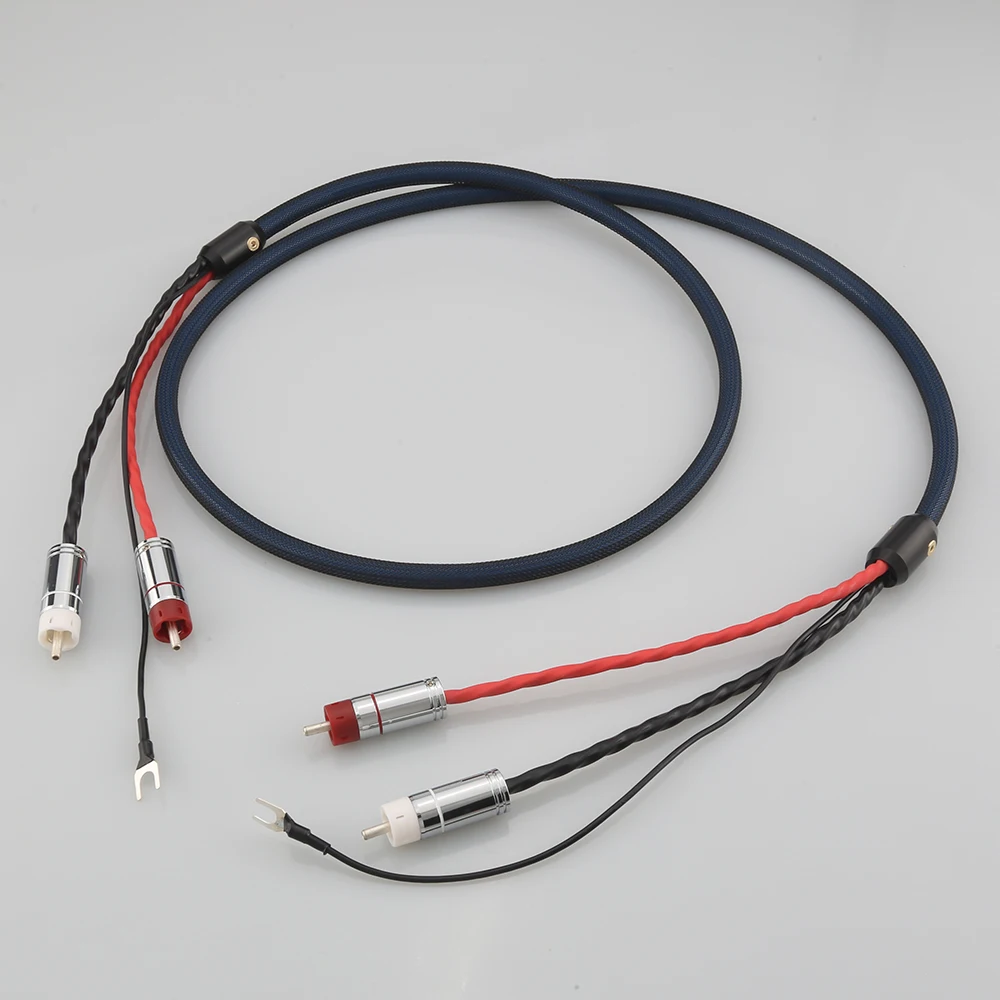 High Quality OFC Silver Plated 2 RCA to 2 RCA ground U spade Ground Wire plug Audio Phono Tonearm Cable
High Quality OFC Silver Plated 2 RCA to 2 RCA ground U spade Ground Wire plug Audio Phono Tonearm Cable