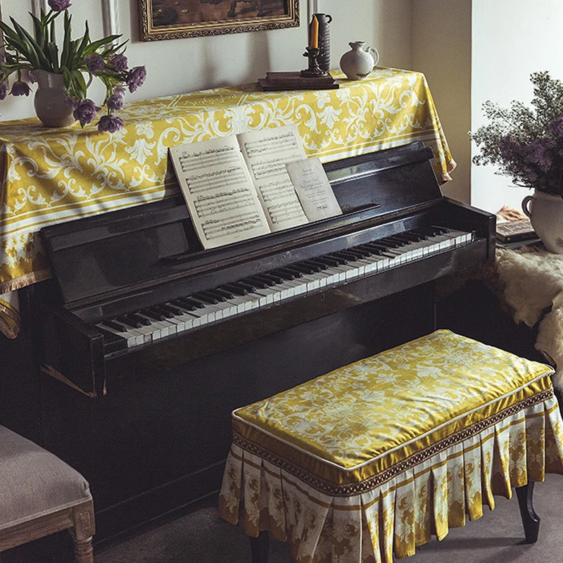 Retro Pearl Piano Cover Retro European Luxury Dust-proof Half Cover Electric Piano Cover Cloth Piano Stool Full Cover
Retro Pearl Piano Cover Retro European Luxury Dust-proof Half Cover Electric Piano Cover Cloth Piano Stool Full Cover
