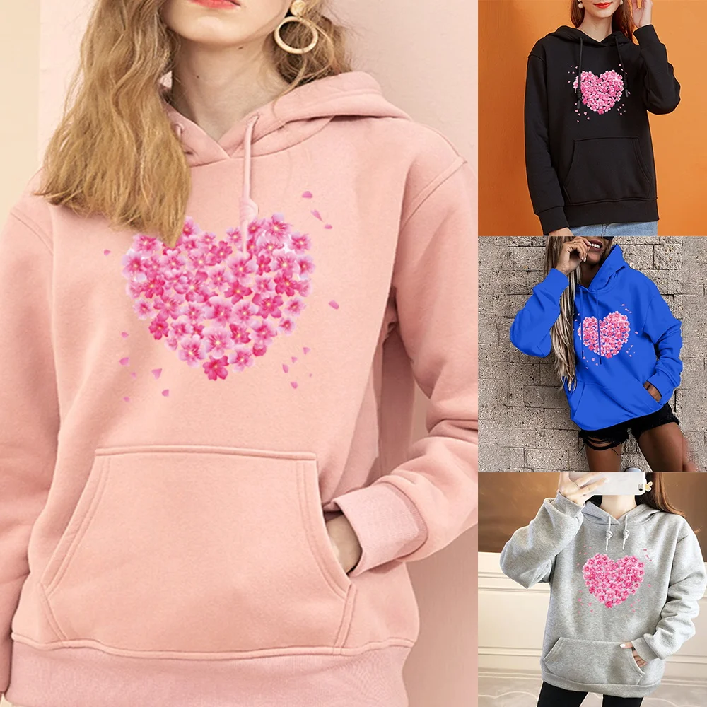 Women's Harajuku Hoodie Fashion Hoodie Top Scattered Love Print Ladies Casual Sports Hoodie Girls Long Sleeve Pullover
Women's Harajuku Hoodie Fashion Hoodie Top Scattered Love Print Ladies Casual Sports Hoodie Girls Long Sleeve Pullover
