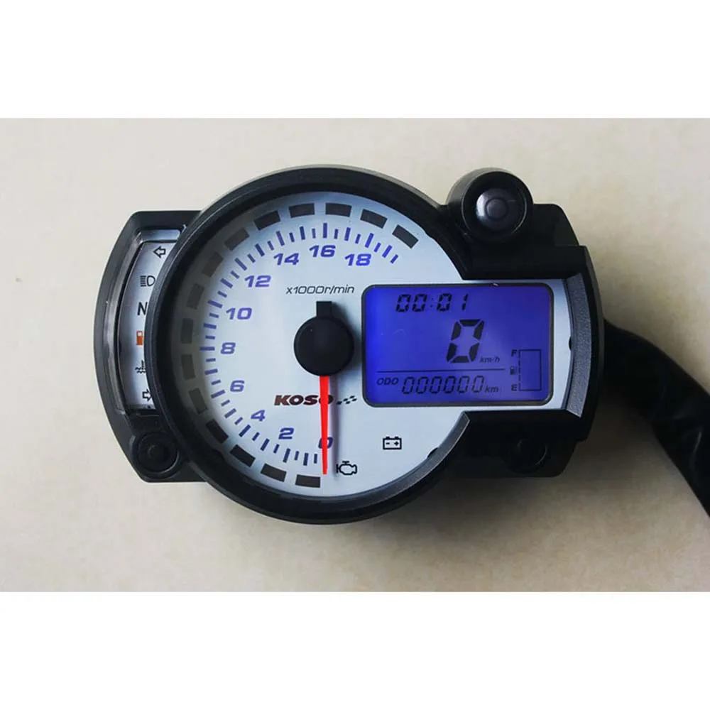 Motorcycle Digital Light LCD Speedometer 18000rpm Odometer Tachometer Speed Sensor 7-color Display Oil Level Meter Modern 299KMH
Motorcycle Digital Light LCD Speedometer 18000rpm Odometer Tachometer Speed Sensor 7-color Display Oil Level Meter Modern 299KMH