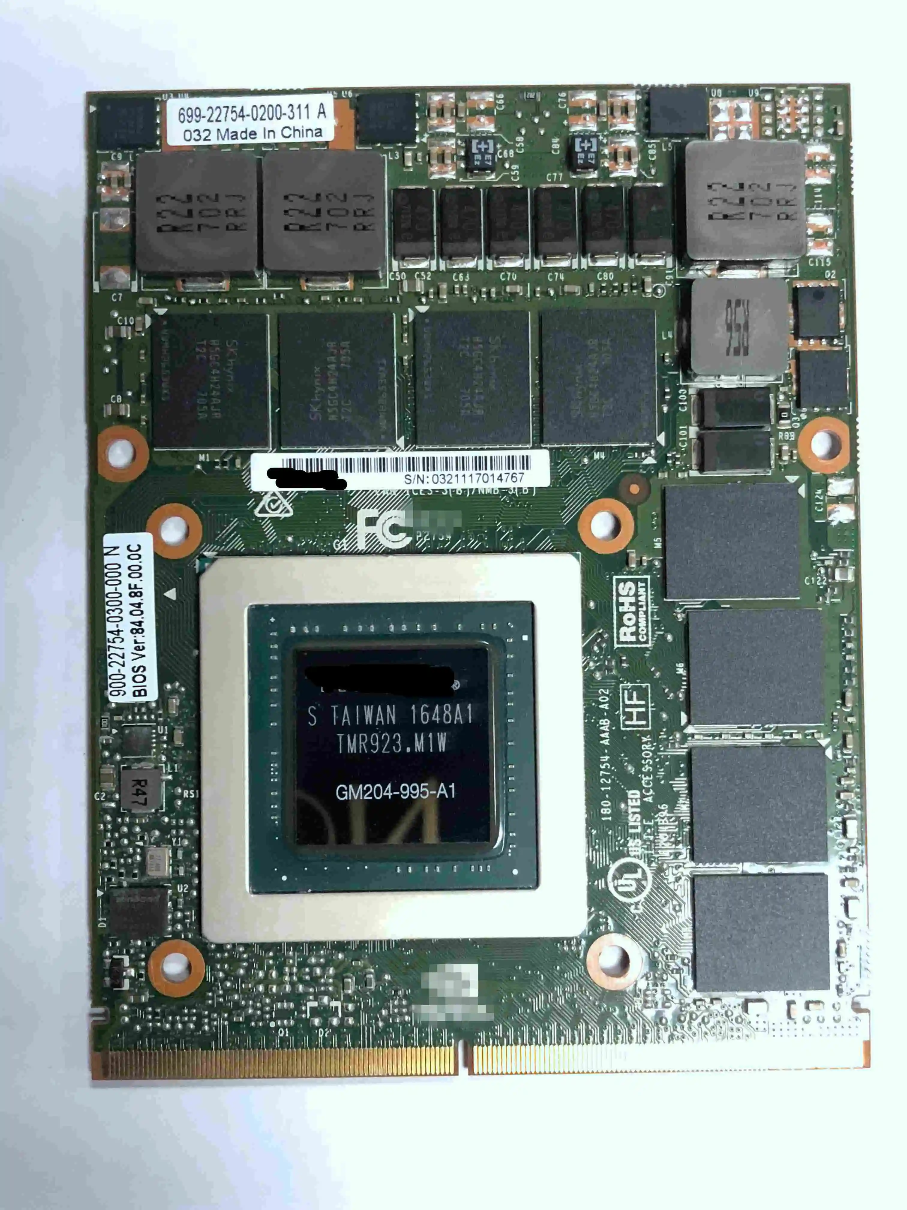 New For NVIDIA Tesla M6 MXM 3.1-B 8GB GDDR5 GPU Video Card 806127-001 808409-001 HPE GM204-995-A1
New For NVIDIA Tesla M6 MXM 3.1-B 8GB GDDR5 GPU Video Card 806127-001 808409-001 HPE GM204-995-A1