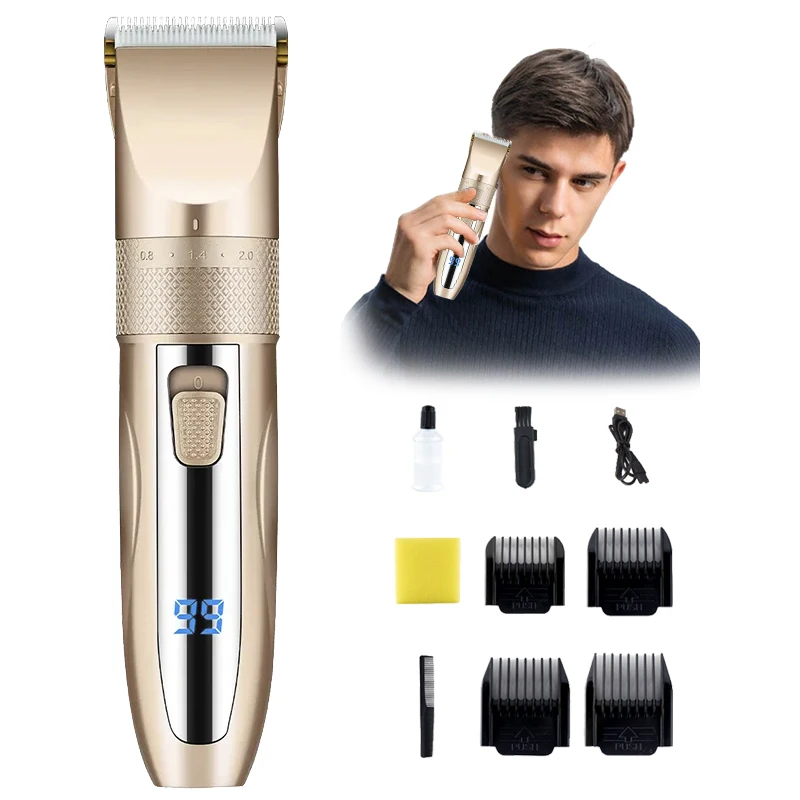 Fast Hair Clippers For Men Rechargeable Barber Tool LED Display Professional Electric Hair Cutter Trimmer Hair Cutting Machine
Fast Hair Clippers For Men Rechargeable Barber Tool LED Display Professional Electric Hair Cutter Trimmer Hair Cutting Machine