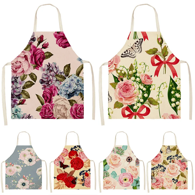 1Pc Fashion Lovely Flower Apron Cotton Linen Waterproof Apron Kitchen Aprons for Women Men Cooking Household Restaurant Supplies
1Pc Fashion Lovely Flower Apron Cotton Linen Waterproof Apron Kitchen Aprons for Women Men Cooking Household Restaurant Supplies