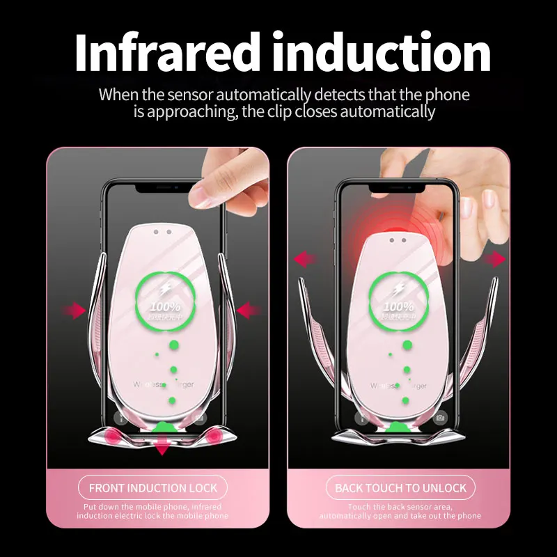 V3 Car mobile phone holder Automatic induction 15W quick charge Wireless charger Air conditioning outlet Automobile support
V3 Car mobile phone holder Automatic induction 15W quick charge Wireless charger Air conditioning outlet Automobile support