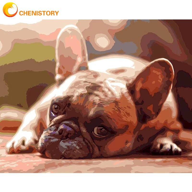 CHENISTORY Bulldog Painting By Numbers DIY Animal HandPainted Oil Painting Gift For Adults Children Art Pictures Home Decor
CHENISTORY Bulldog Painting By Numbers DIY Animal HandPainted Oil Painting Gift For Adults Children Art Pictures Home Decor